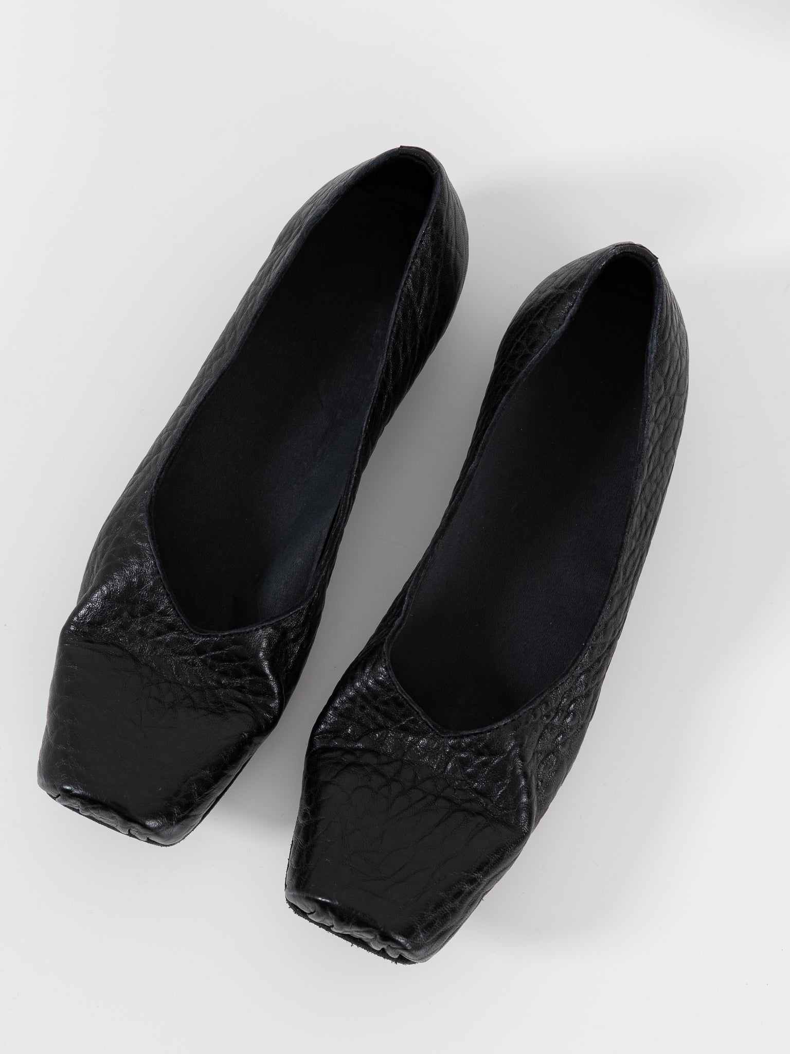 Uma Wang Ballet Strap in Black - UMA WANG at Worthwhile - shop SHOES