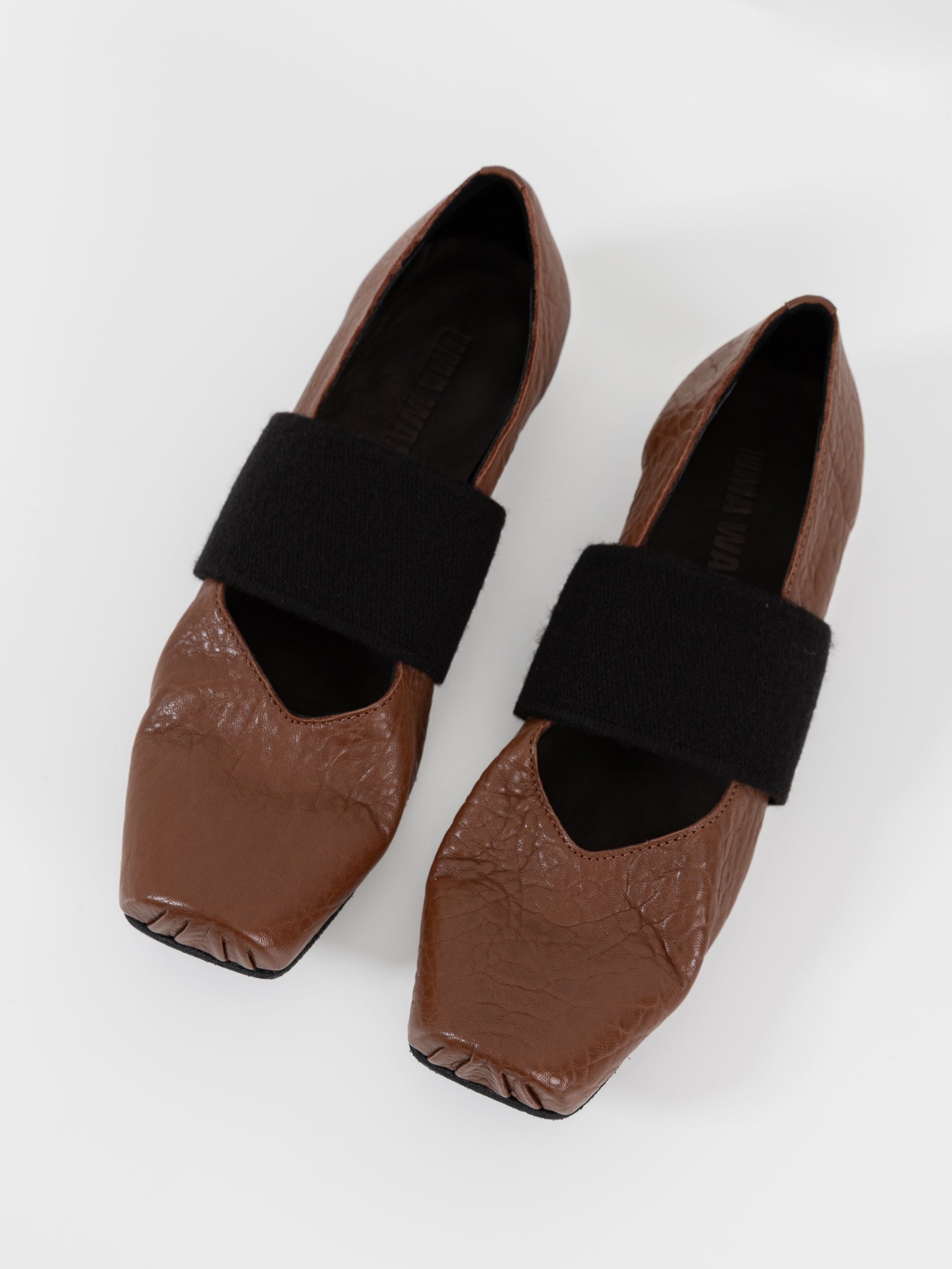 Uma Wang Ballet Strap in Mustard - UMA WANG at Worthwhile - shop SHOES