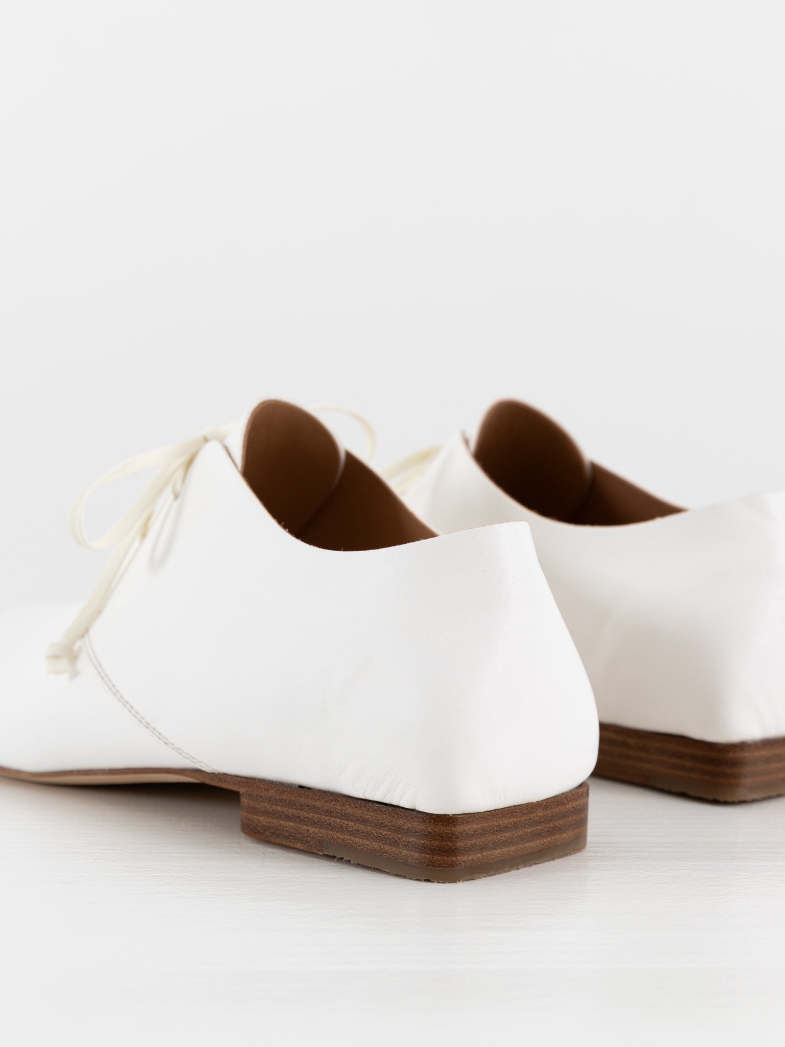 Uma Wang Square Derby in Off White - UMA WANG at Worthwhile - shop SHOES
