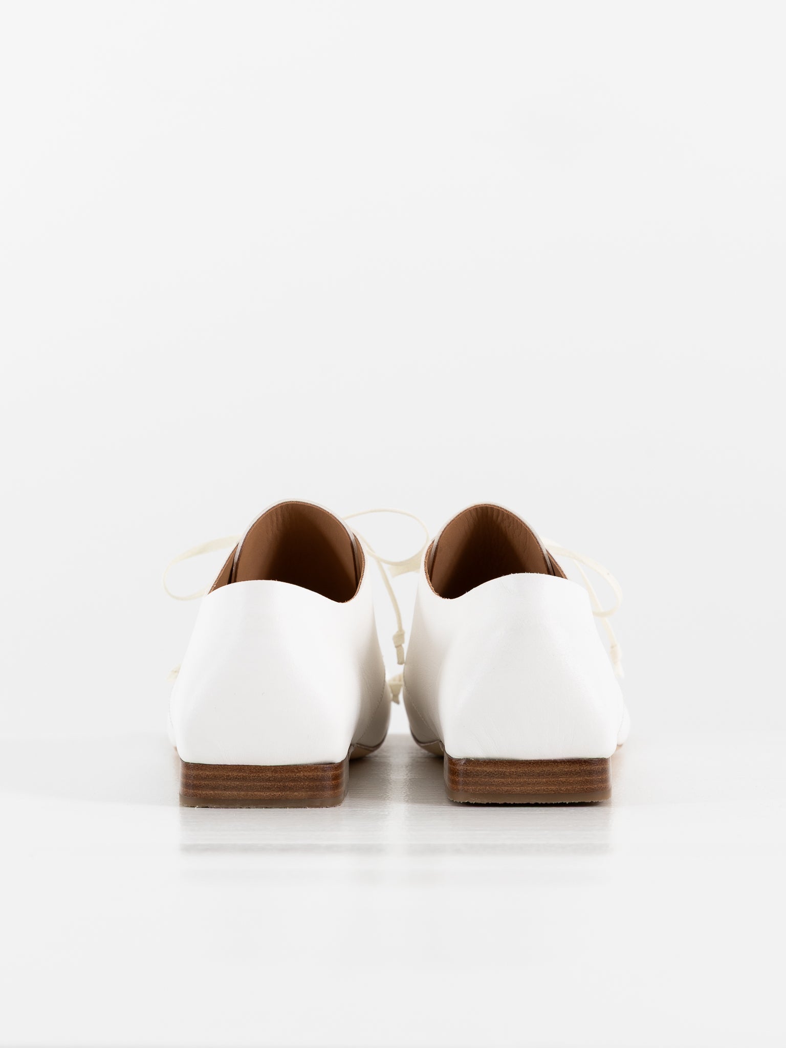 Uma Wang Square Derby in Off White - UMA WANG at Worthwhile - shop SHOES