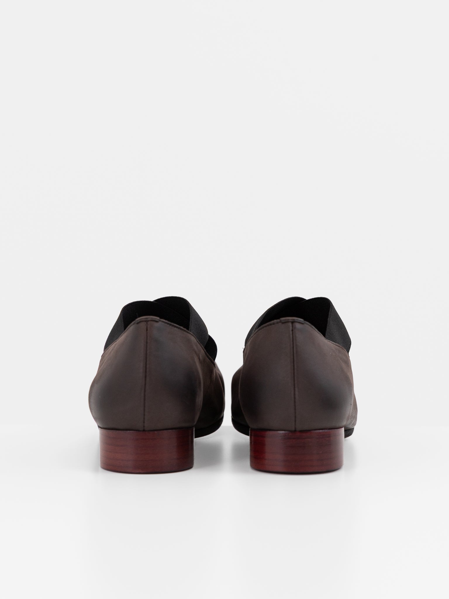 Uma Wang Ballet Shoes in Brown with Red - UMA WANG at Worthwhile - shop SHOES