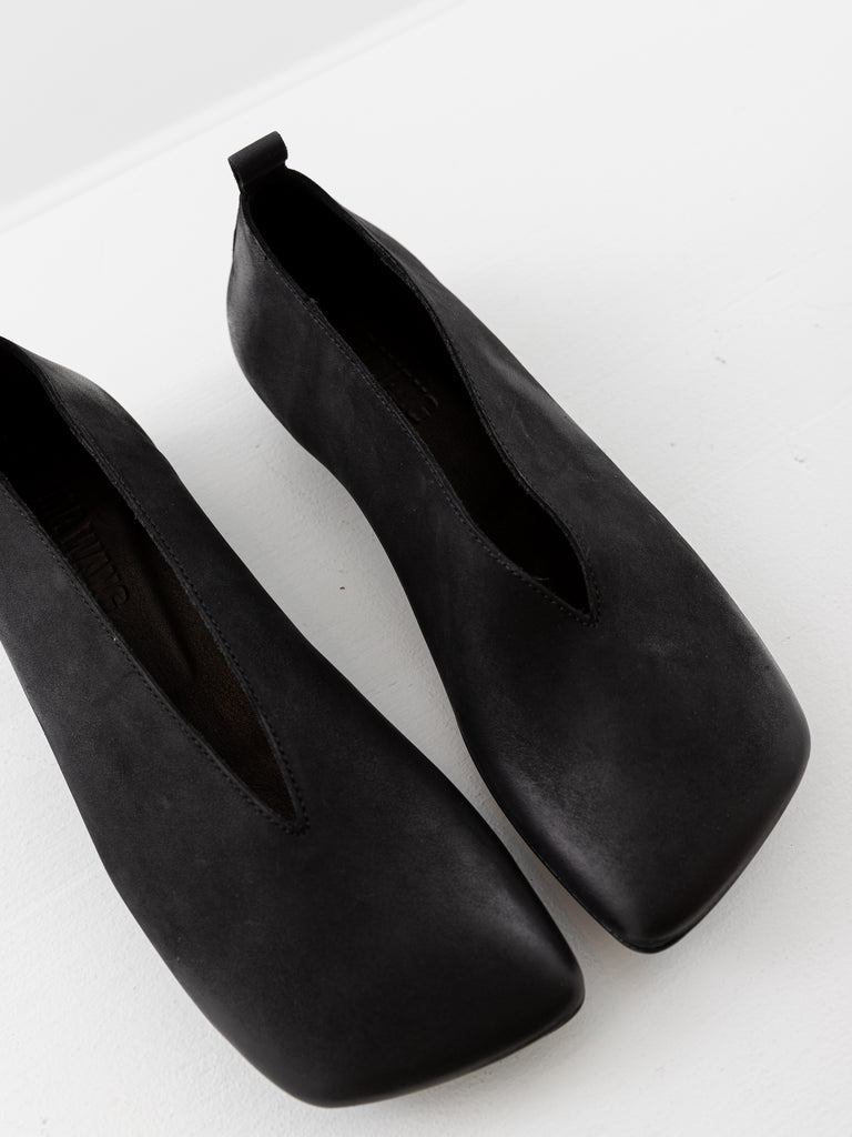 Uma Wang Stone Ballet Flats, Black - Worthwhile