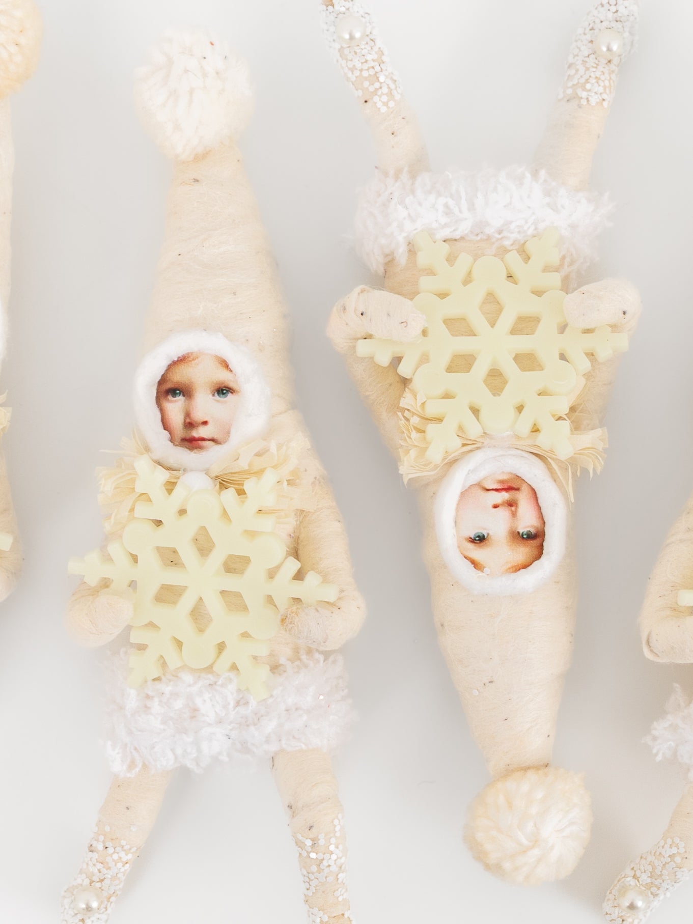 Elf Child with Glow Snowflake Ornament - VINTAGE BY CRYSTAL at Worthwhile - shop ORNAMENT