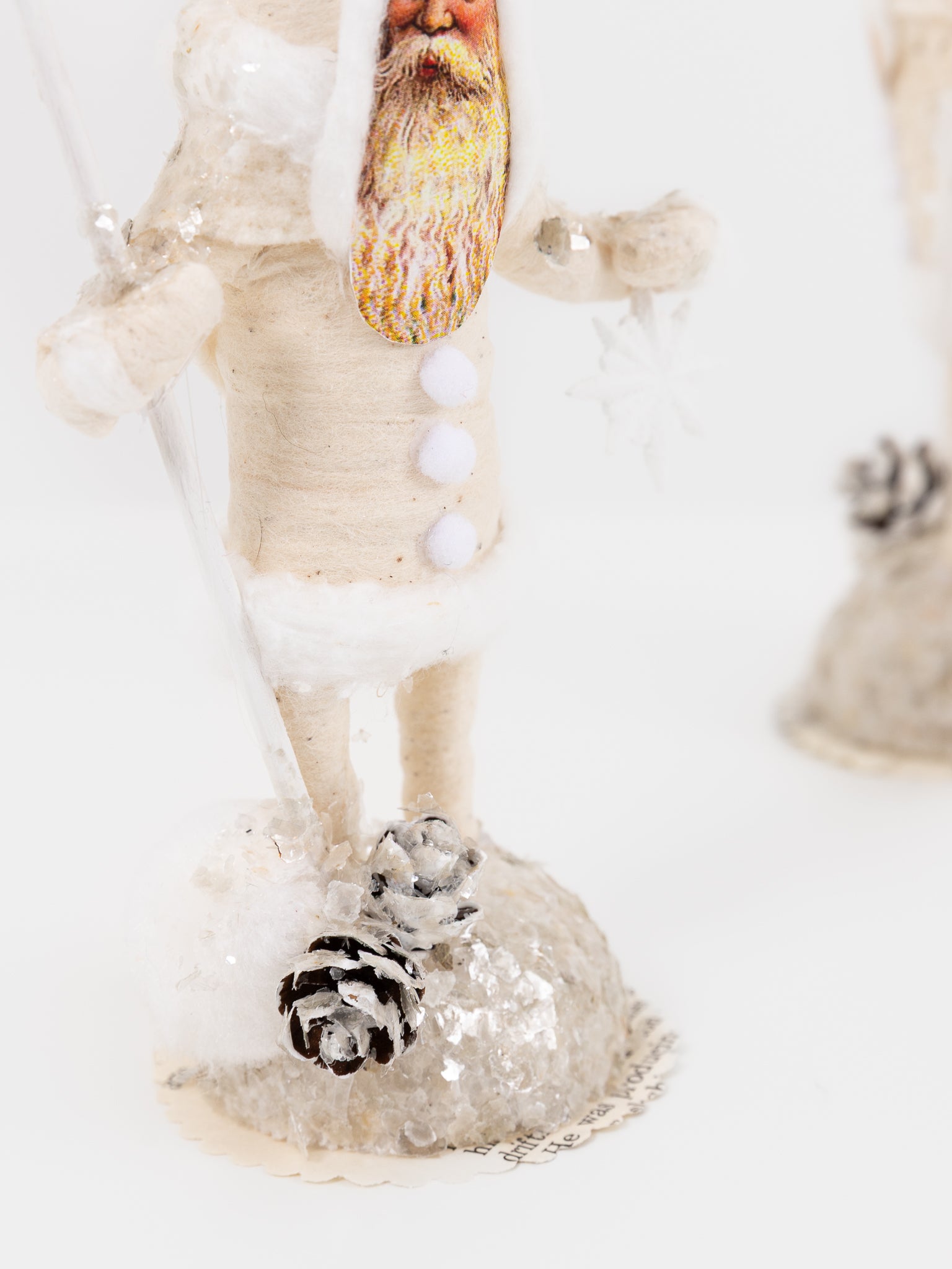 Winter Ice Santa Figure - VINTAGE BY CRYSTAL at Worthwhile - shop ORNAMENT