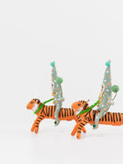Leaping Tiger Rider Ornament - VINTAGE BY CRYSTAL at Worthwhile - shop ORNAMENT