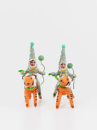 Leaping Tiger Rider Ornament - VINTAGE BY CRYSTAL at Worthwhile - shop ORNAMENT