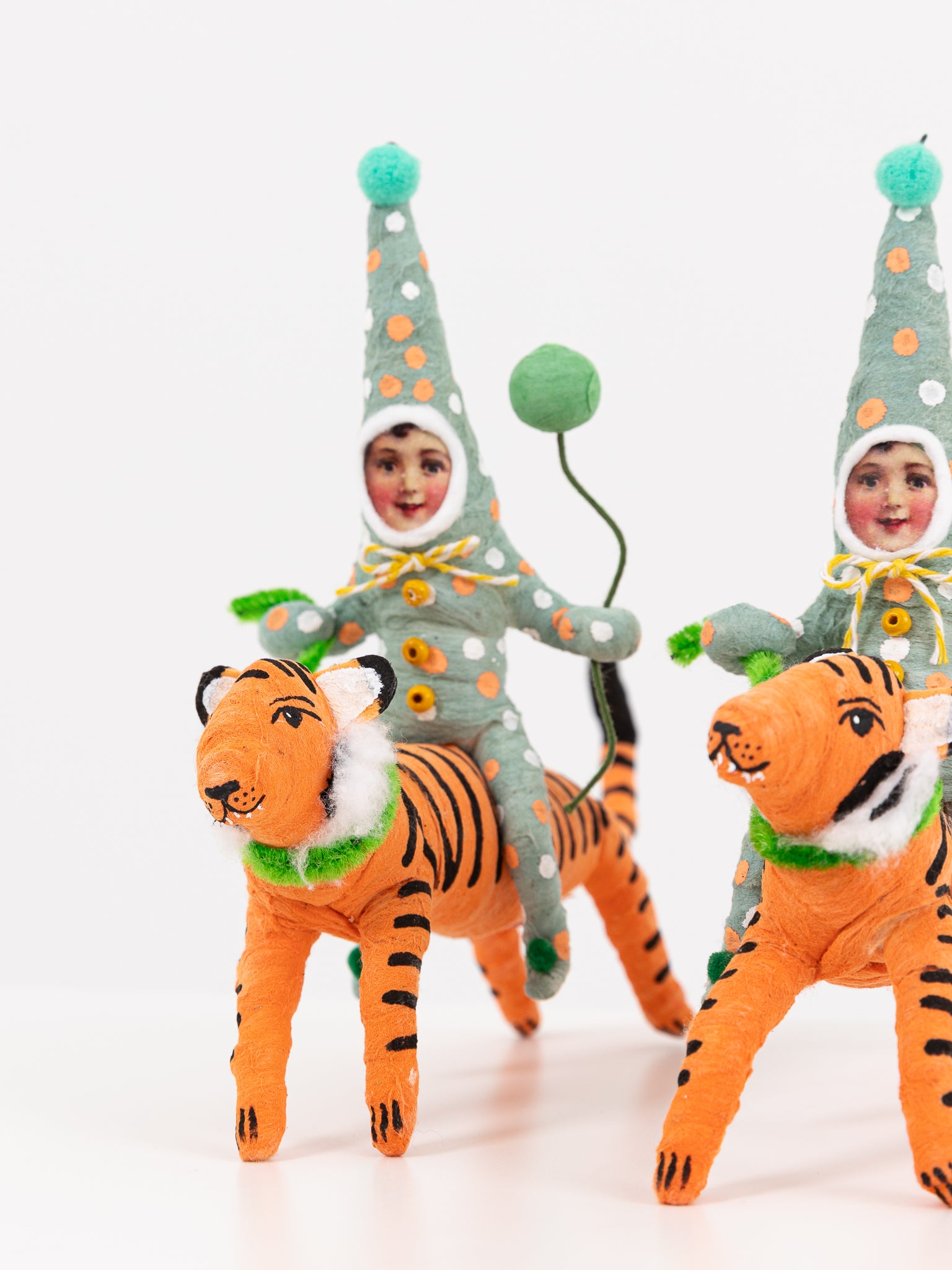 Leaping Tiger Rider Ornament - VINTAGE BY CRYSTAL at Worthwhile - shop ORNAMENT