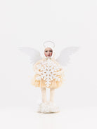 White Winter Angel Figure - VINTAGE BY CRYSTAL at Worthwhile - shop ORNAMENT