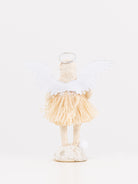 White Winter Angel Figure - VINTAGE BY CRYSTAL at Worthwhile - shop ORNAMENT