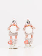 Fuzzy Girl with Snowball Figure - VINTAGE BY CRYSTAL at Worthwhile - shop ORNAMENT