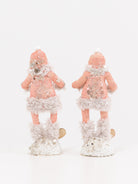 Fuzzy Girl with Snowball Figure - VINTAGE BY CRYSTAL at Worthwhile - shop ORNAMENT