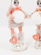 Fuzzy Girl with Snowball Figure - VINTAGE BY CRYSTAL at Worthwhile - shop ORNAMENT