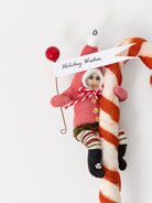Candy Cane Elf Ornament - VINTAGE BY CRYSTAL at Worthwhile - shop ORNAMENT