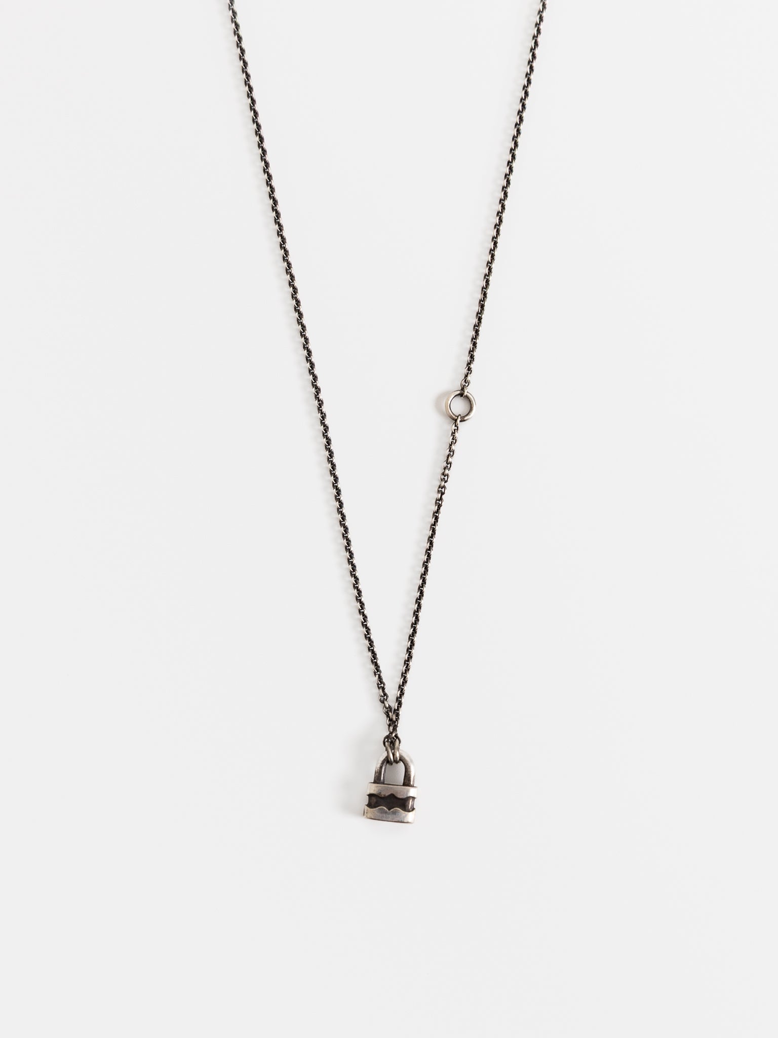 Werkstatt:München Mini Lock Chain Necklace - WERKSTATT:MUNCHEN at Worthwhile - shop NECKLACES
