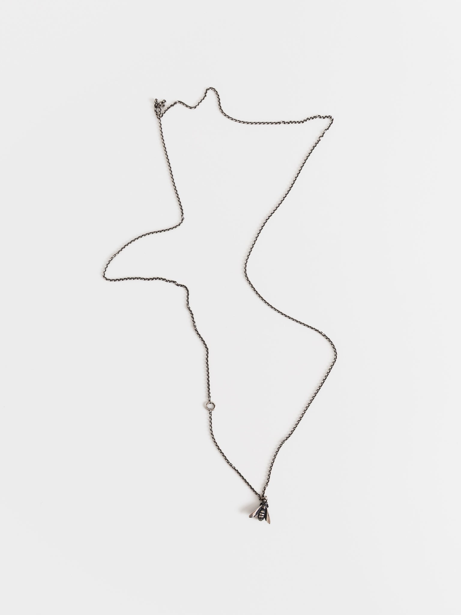 Werkstatt:München Mini Bee Chain Necklace - WERKSTATT:MUNCHEN at Worthwhile - shop NECKLACES