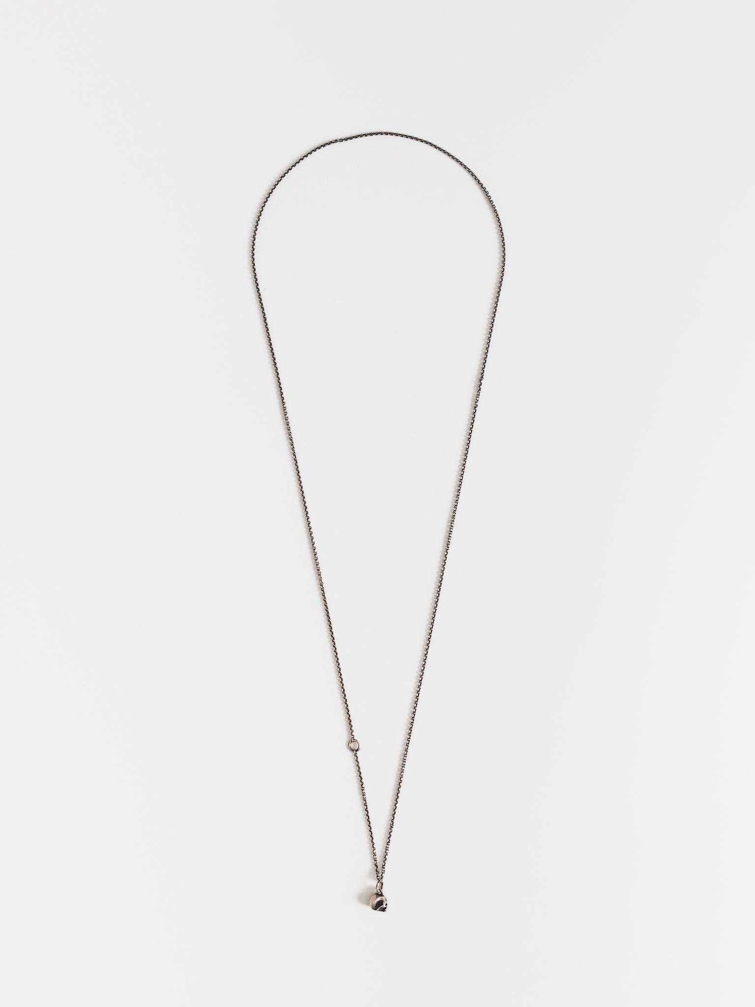 Werkstatt:München Mini Skull Chain Necklace - WERKSTATT:MUNCHEN at Worthwhile - shop NECKLACES