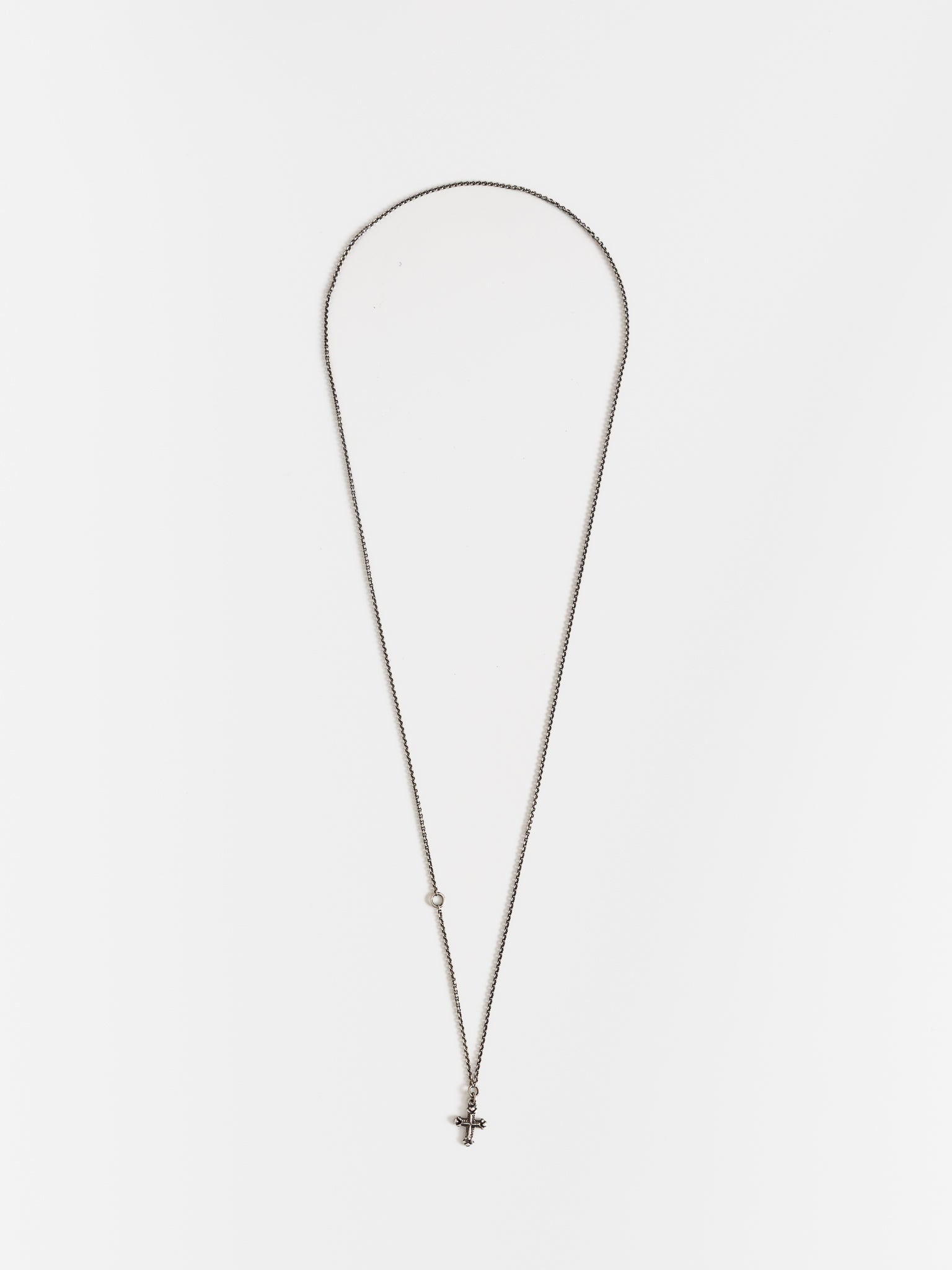 Werkstatt:München Mini Cross Chain Necklace - WERKSTATT:MUNCHEN at Worthwhile - shop NECKLACES