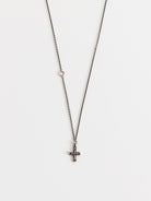 Werkstatt:München Mini Cross Chain Necklace - WERKSTATT:MUNCHEN at Worthwhile - shop NECKLACES