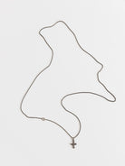 Werkstatt:München Mini Cross Chain Necklace - WERKSTATT:MUNCHEN at Worthwhile - shop NECKLACES