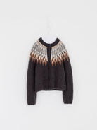 Wommelsdorff Colette Cardigan in Shadow & Ivory - WOMMELSDORFF at Worthwhile - shop CARDIGAN