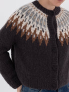 Wommelsdorff Colette Cardigan in Shadow & Ivory - WOMMELSDORFF at Worthwhile - shop CARDIGAN