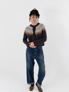 Wommelsdorff Colette Cardigan in Shadow & Ivory - WOMMELSDORFF at Worthwhile - shop CARDIGAN