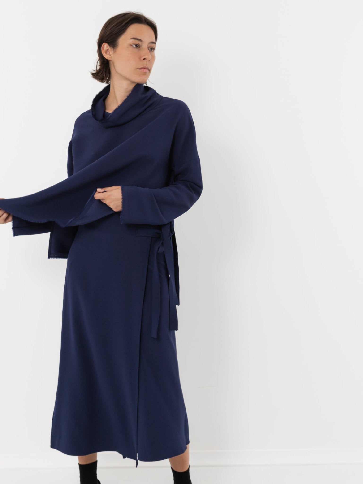 Wright + Doyle Lotura Funnel Neck Top - Worthwhile