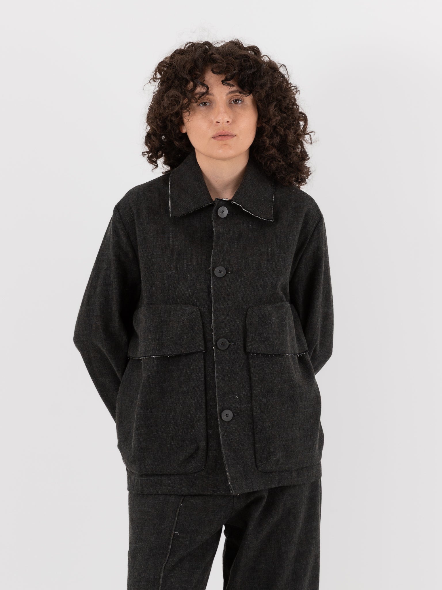 Wright + Doyle Beuys Pocket Jacket in Alga Green - WRIGHT + DOYLE at Worthwhile - shop JACKET