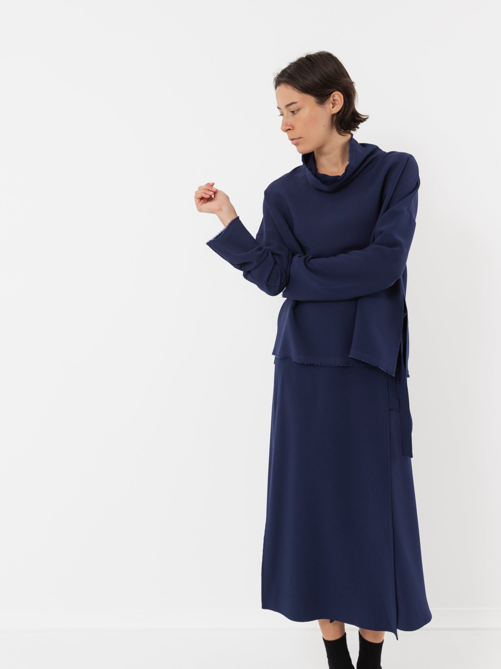 Wright + Doyle Lotura Funnel Neck Top - Worthwhile - WRIGHT + DOYLE