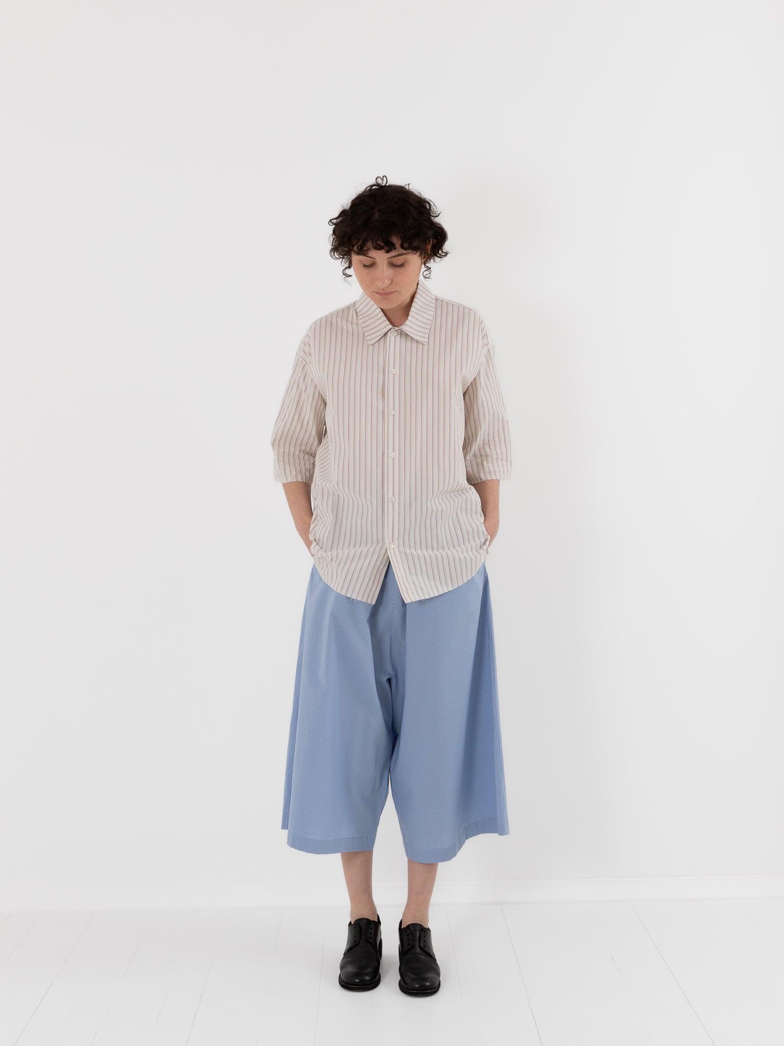 Wright + Doyle Meldon Shorts in Zenith Pinstripe - WRIGHT + DOYLE at Worthwhile - shop SHORTS