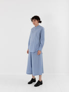 Wright + Doyle Rowden Shirt in Zenith Pinstripe - WRIGHT + DOYLE at Worthwhile - shop TOP