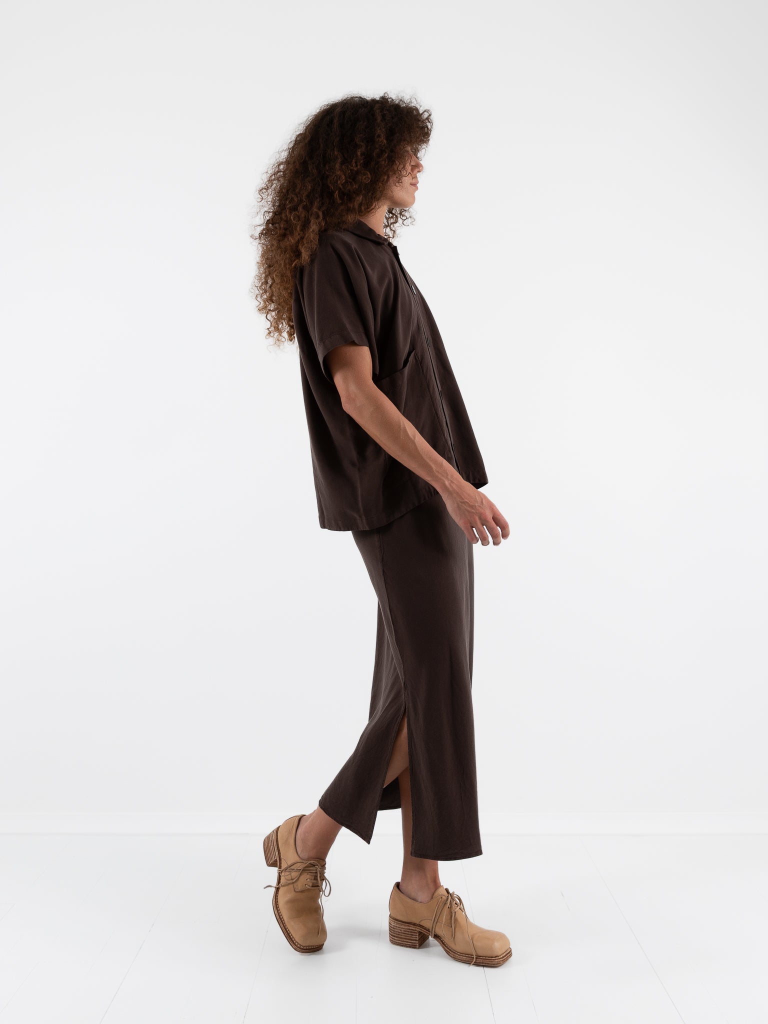 Wright + Doyle Bias Skirt in Cacao - WRIGHT + DOYLE at Worthwhile - shop SKIRT