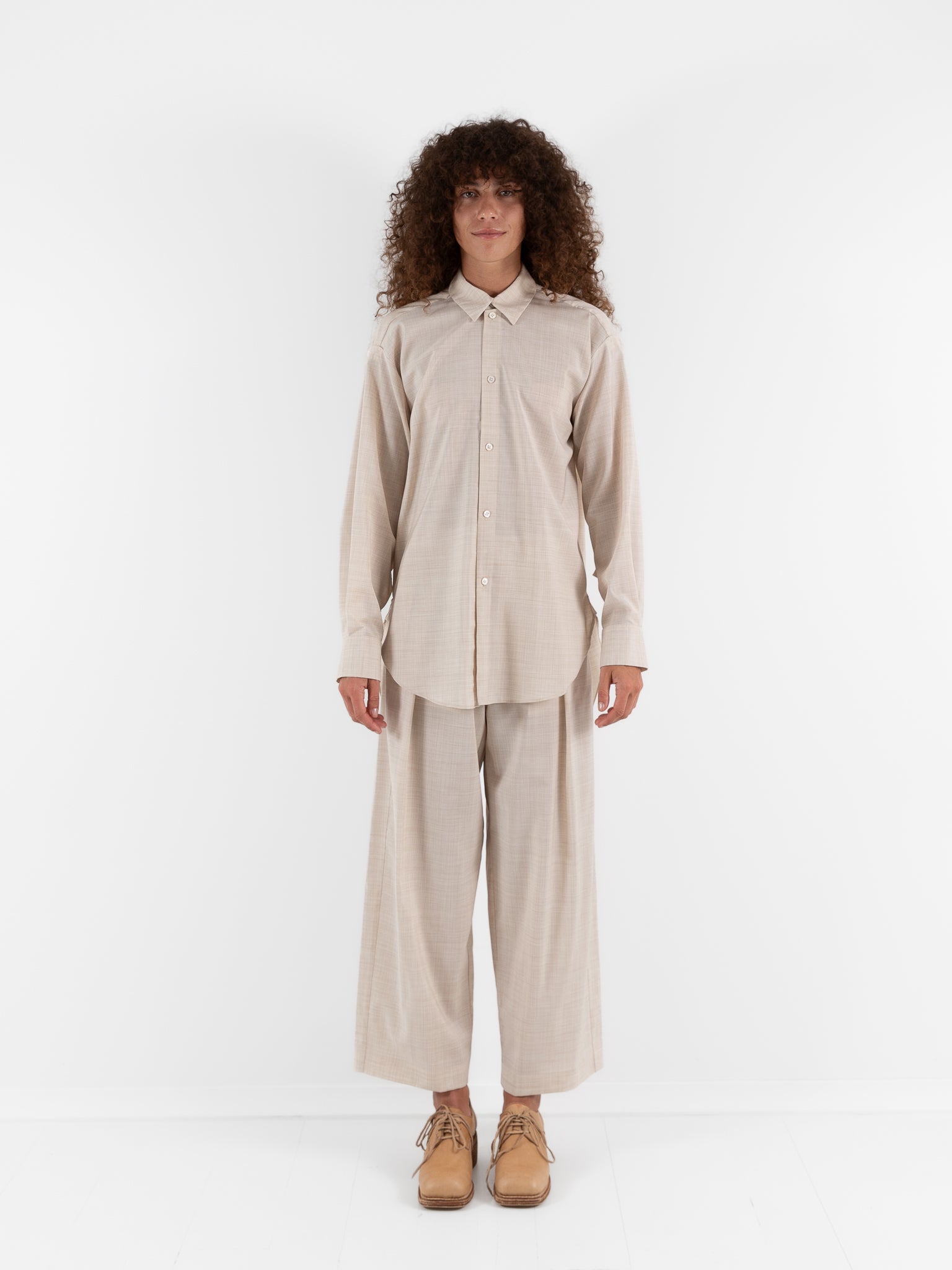 Wright + Doyle Single Pleat Trousers in Hay - WRIGHT + DOYLE at Worthwhile - shop PANT