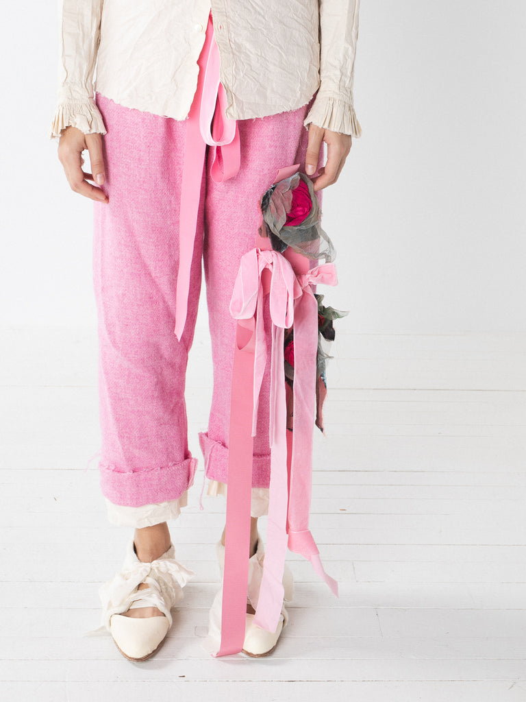 Elena Dawson Valentina Pant, Peony Pink Tweed - Worthwhile