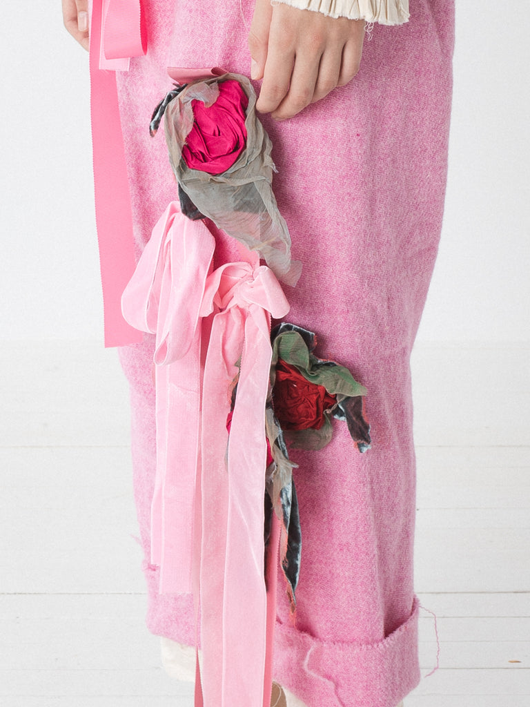 Elena Dawson Valentina Pant, Peony Pink Tweed - Worthwhile
