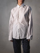 Elena Dawson Shirt, White Cotton Cambric - Worthwhile