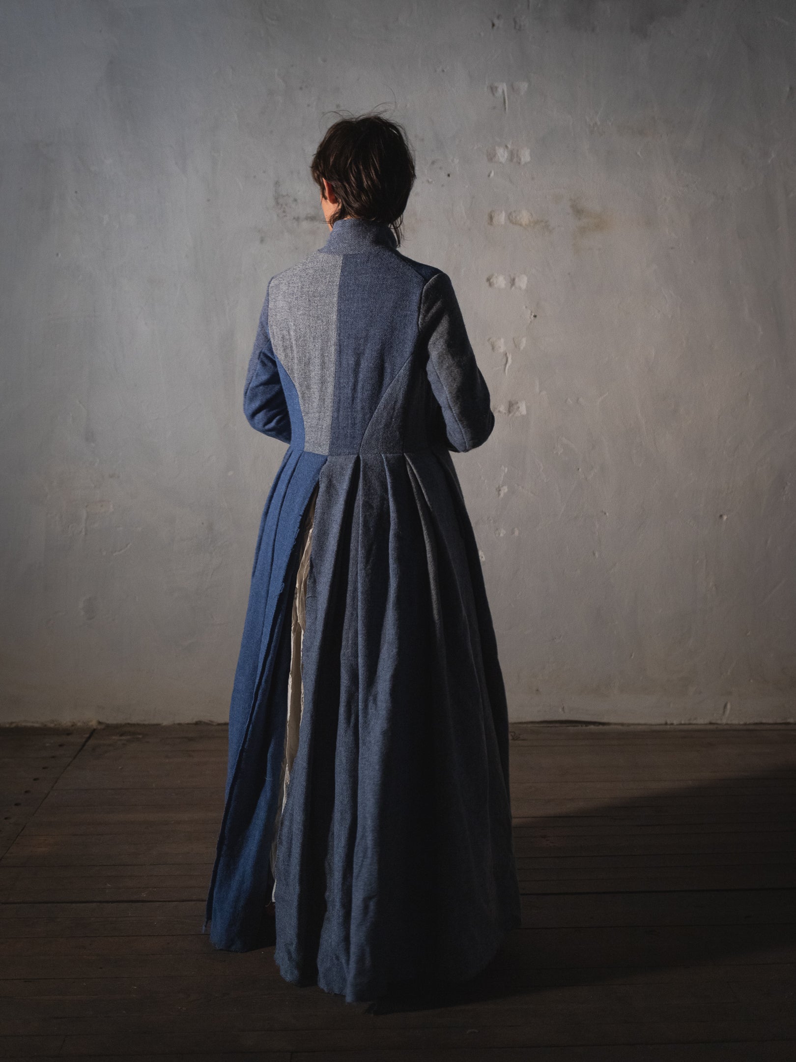 Elena Dawson Summer Nights Coat, Blue Mixed Tweed - Worthwhile