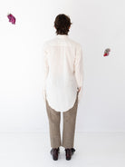 Elena Dawson Mid Length Shirt, Ivory - Worthwhile