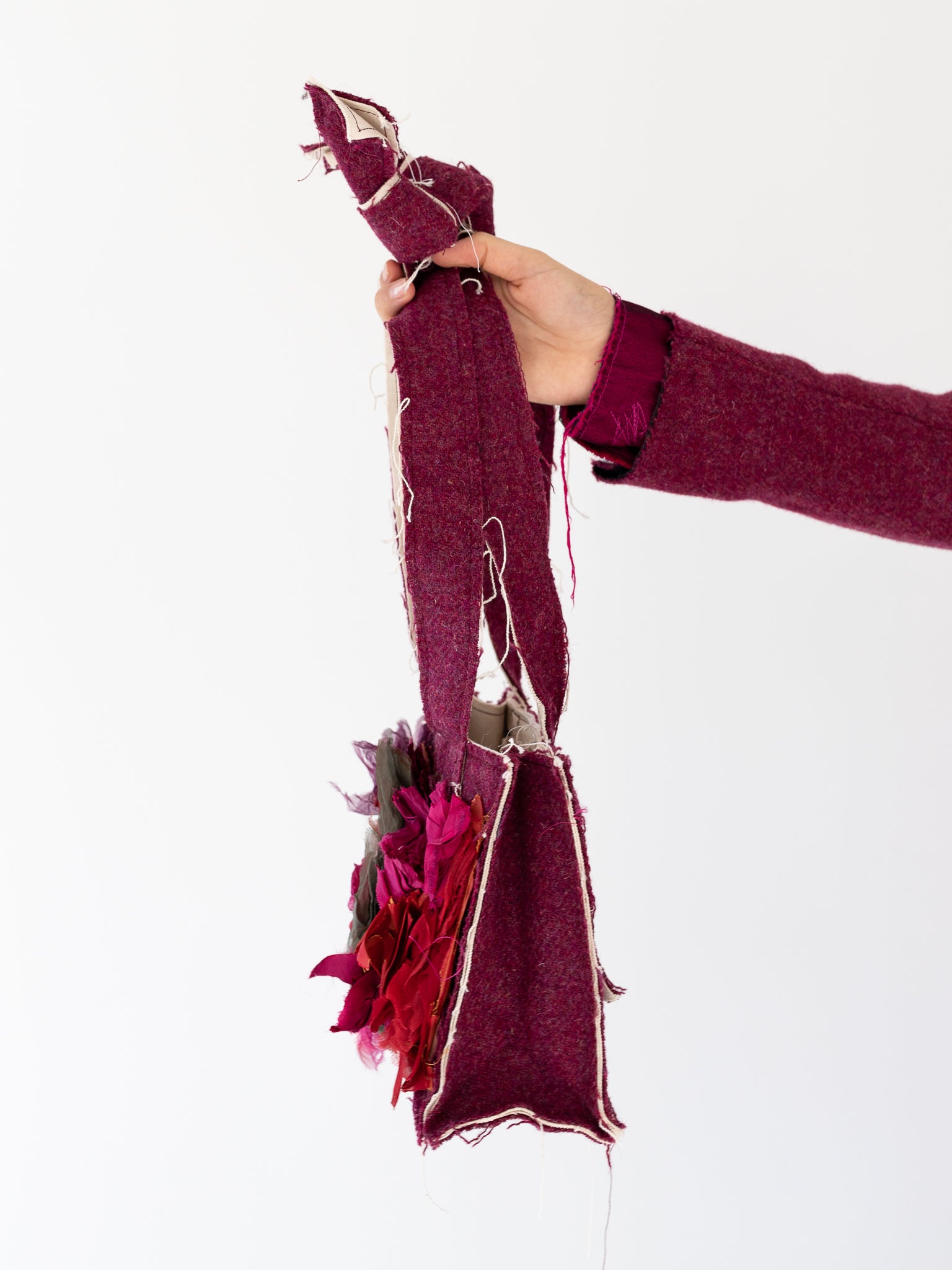 Elena Dawson Baby Tote Tapestry, Raspberry Tweed - Worthwhile