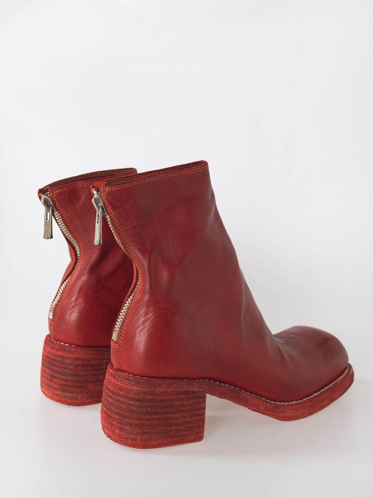 Guidi Back Zip Boot 9086, Red - Worthwhile