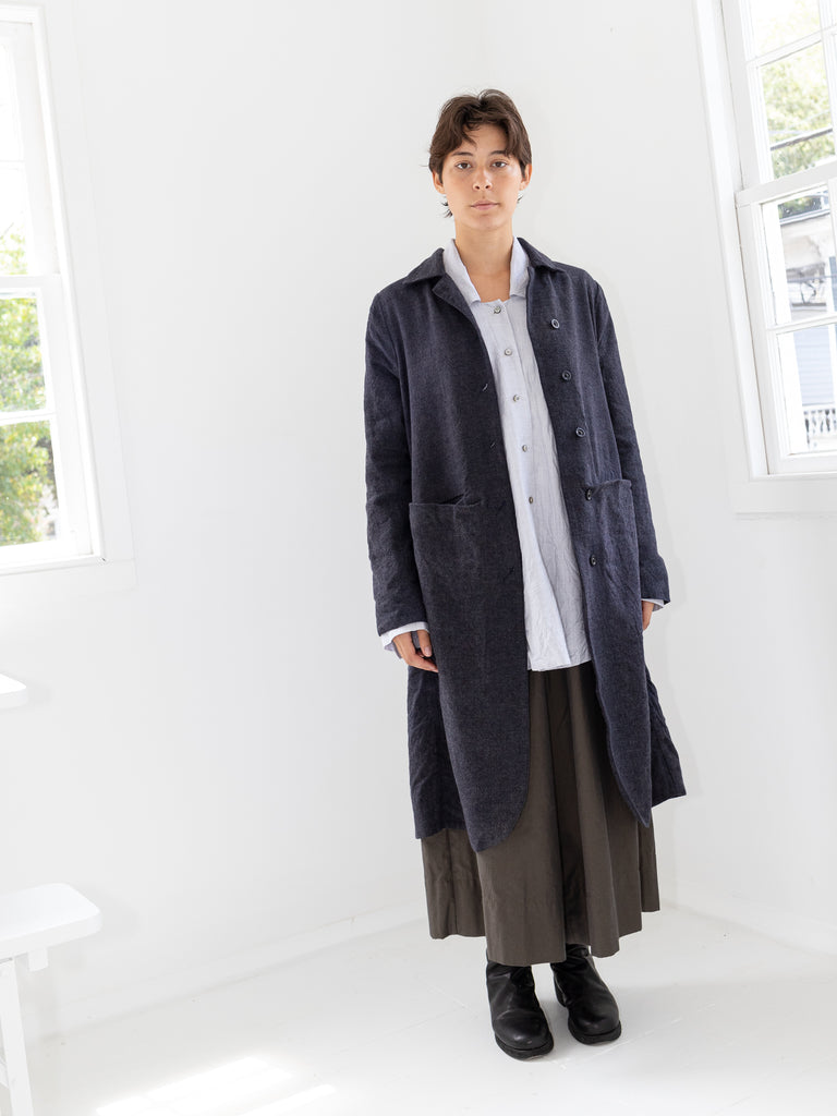 Atelier Suppan Pleat Pocket Long Jacket, Light Purple - Worthwhile