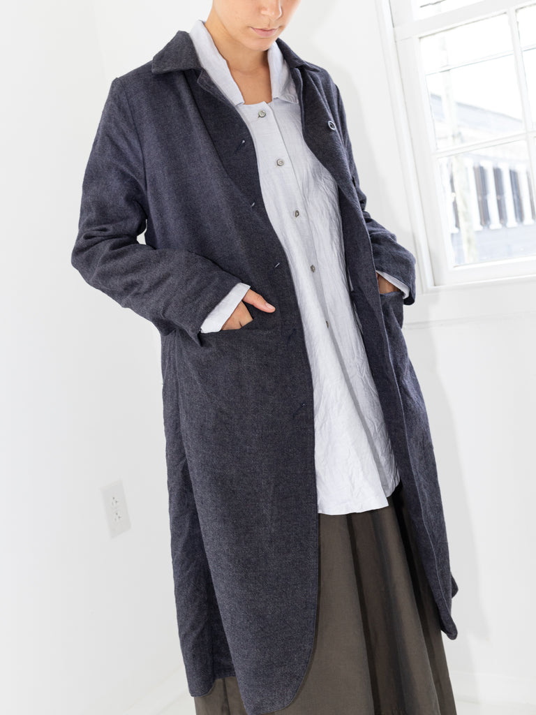 Atelier Suppan Pleat Pocket Long Jacket, Light Purple - Worthwhile