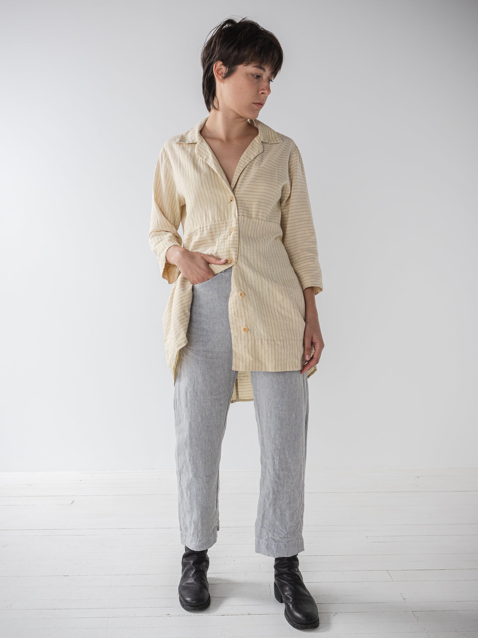 Atelier Suppan Hemp Trouser, Natural