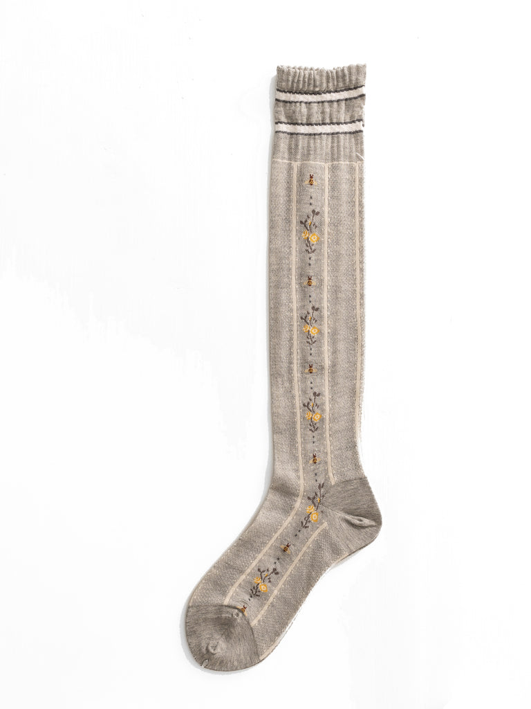 Antipast High Bee Socks, Grey - Worthwhile