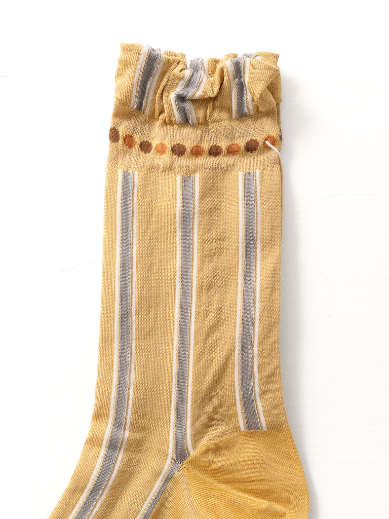 ANTIPAST - Stripe Socks, Cream/Yellow - Worthwhile