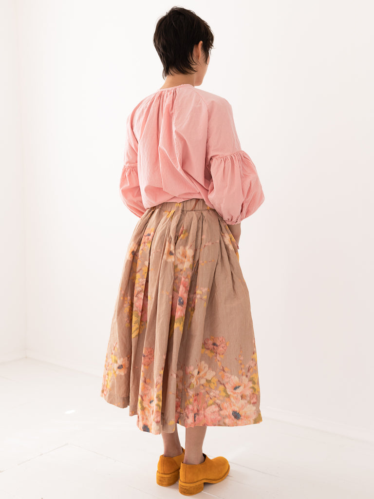 CASEY CASEY - Double Rideaux Skirt, Ikat Flower - Worthwhile