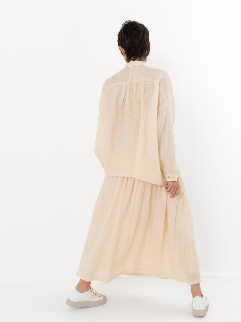 ICHI - Linen Skirt, Beige - Worthwhile