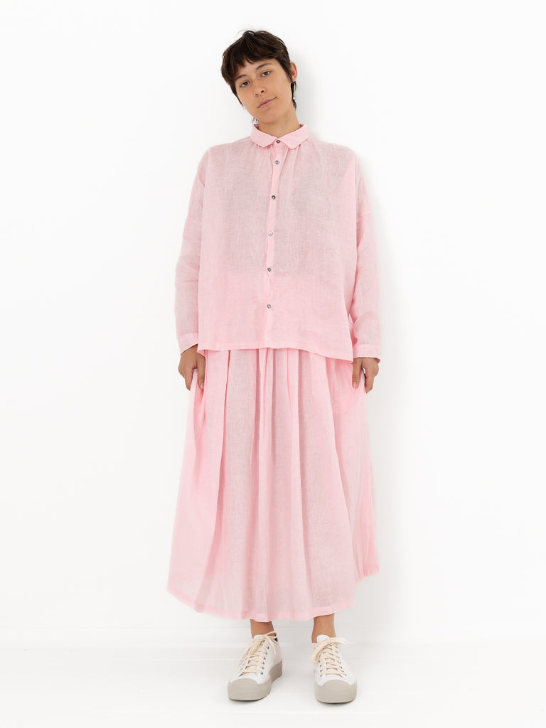 ICHI - Linen Skirt, Pink - Worthwhile