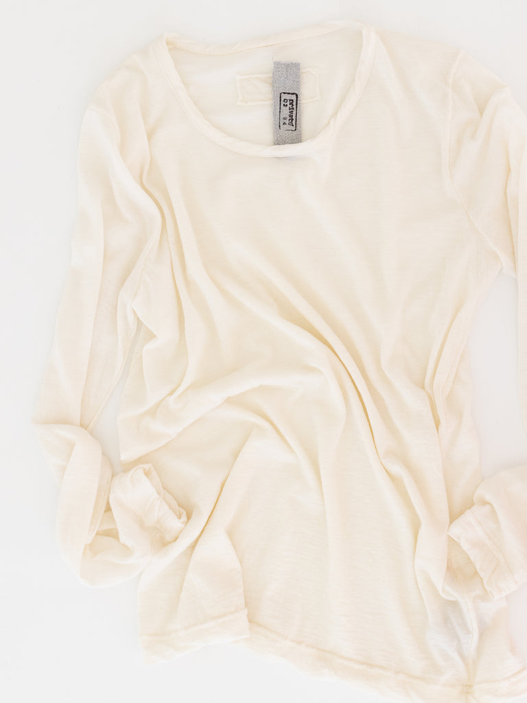 Prïvate 02 04 Cashmere Tee, White - Worthwhile