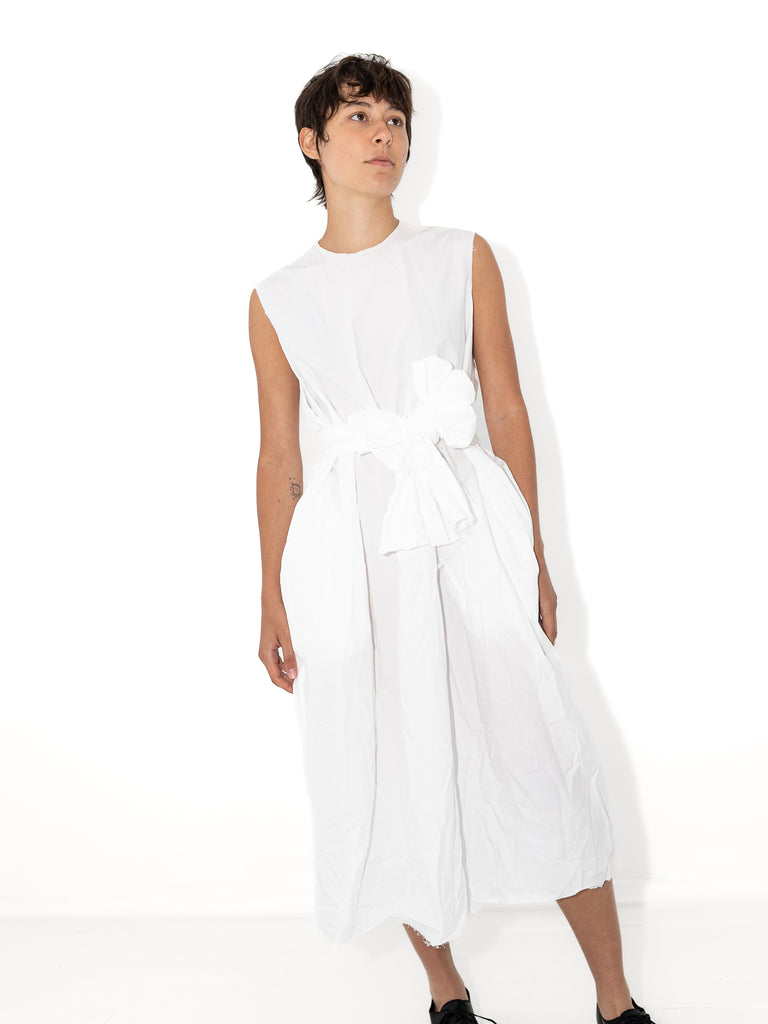 SCHA - Sleeveless Dress, White - Worthwhile